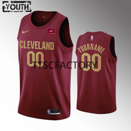 Maillot Basket Cleveland Cavaliers Personnalisé Nike 2022-23 Icon Edition Rouge Swingman - Enfant